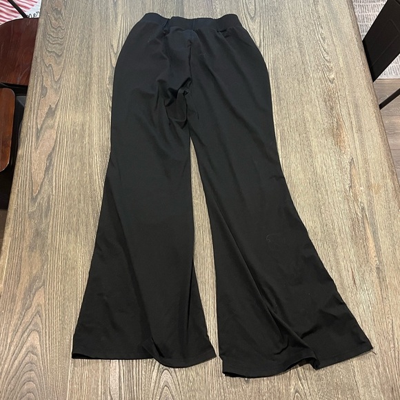 Womens Bell Bottom Bootcut Yoga Pants Soft Elastic High Waisted Black Size L - Picture 5 of 7